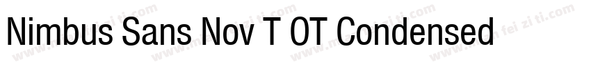 Nimbus Sans Nov T OT Condensed Bold字体转换